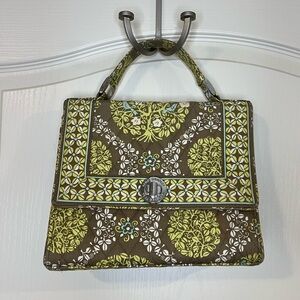 Vera Bradley Green and Brown Patterned Women's Bag